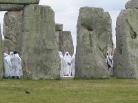 Druidische Zeremonie in Stonehenge